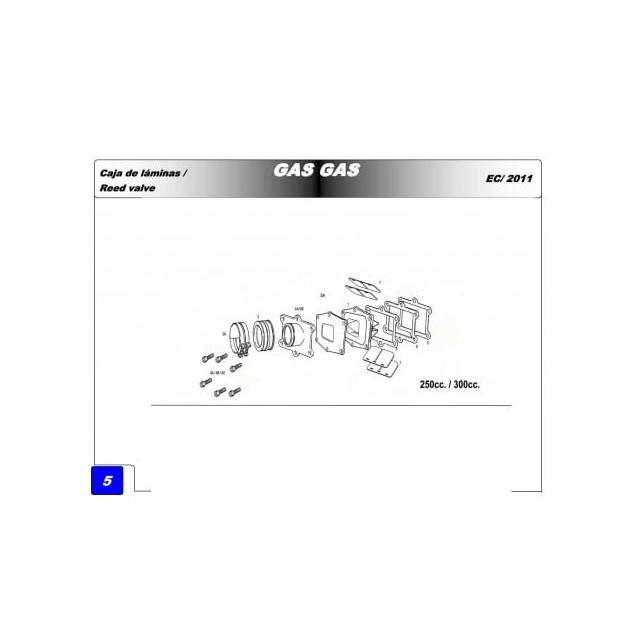 Króciec ssący guma Gas Gas EC 250 300 ME250616131