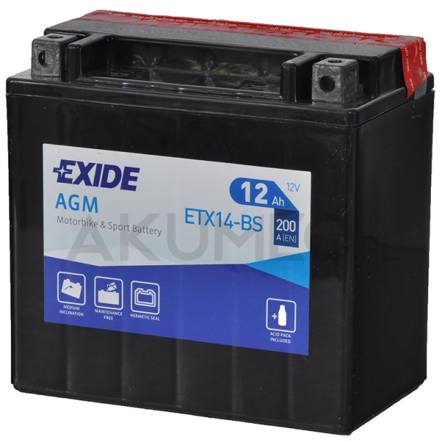 Exide ETX14AH-BS